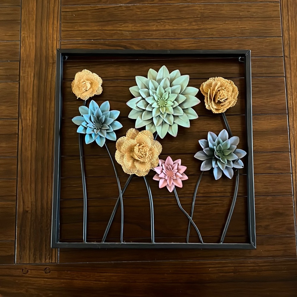 Floral wall hanging